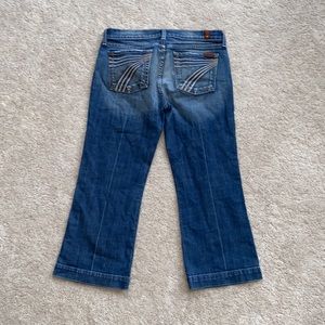 Seven jeans wide leg crop jeans